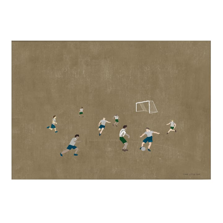 Soccer juliste 50x70 cm, Ruskea Fine Little Day