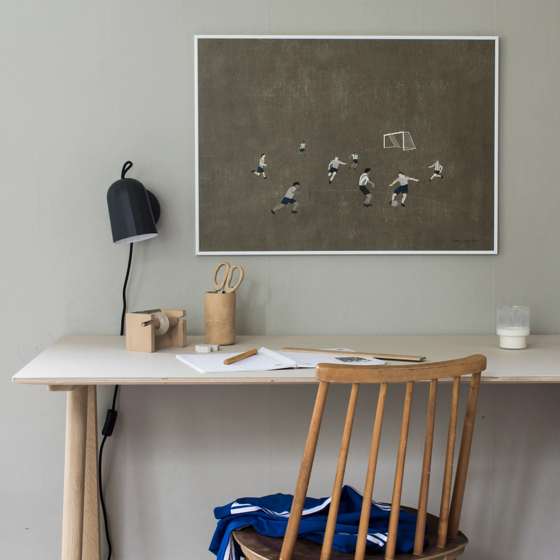 Soccer juliste 50x70 cm, Ruskea Fine Little Day