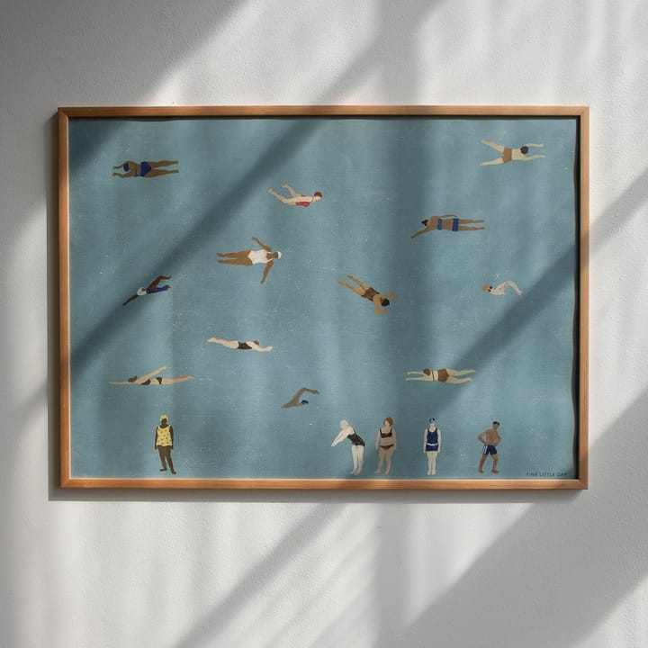 Swimmers juliste, Blue, 50x70 cm Fine Little Day