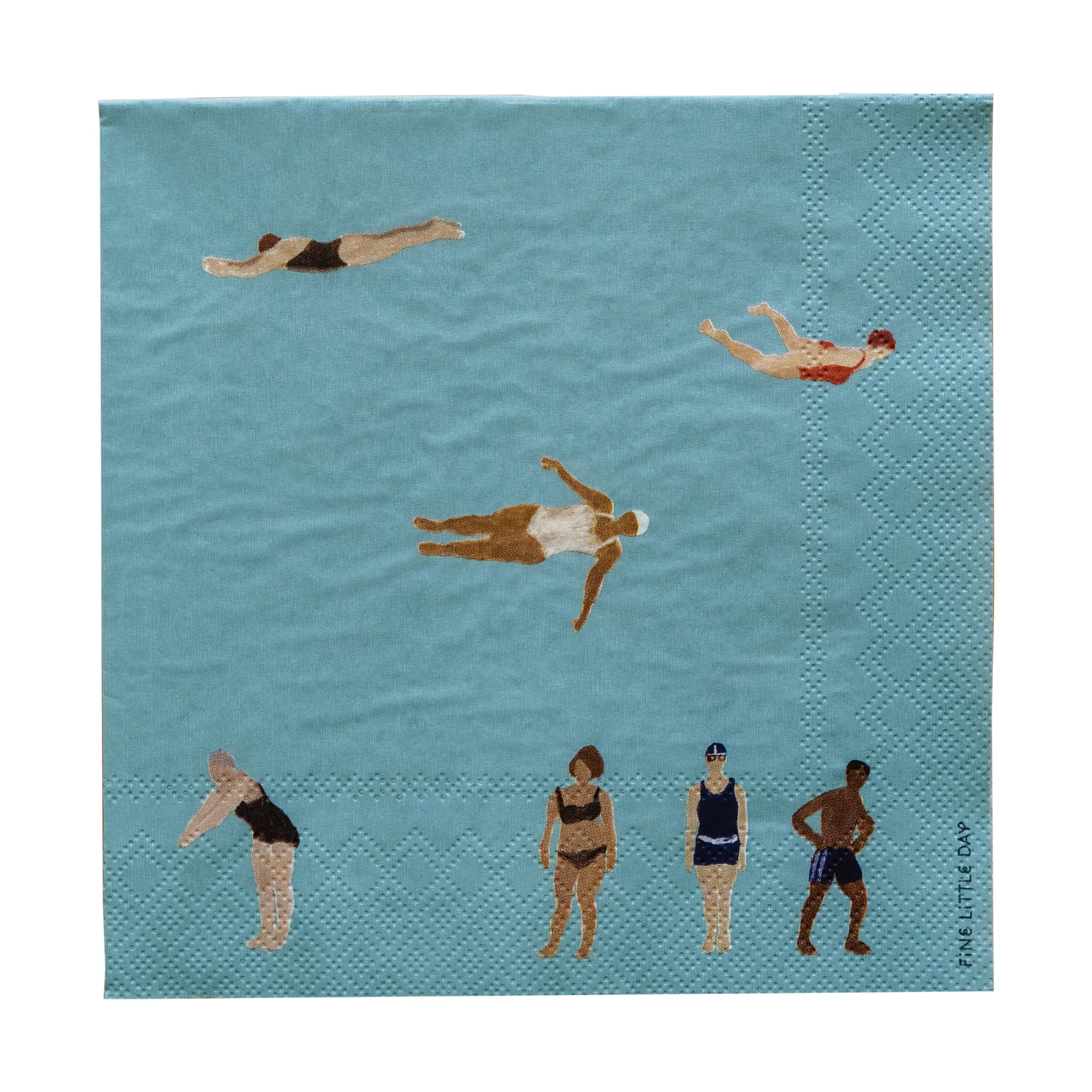 Swimmers paperiservetit 33x33 cm 25-pack, Monivärinen Fine Little Day