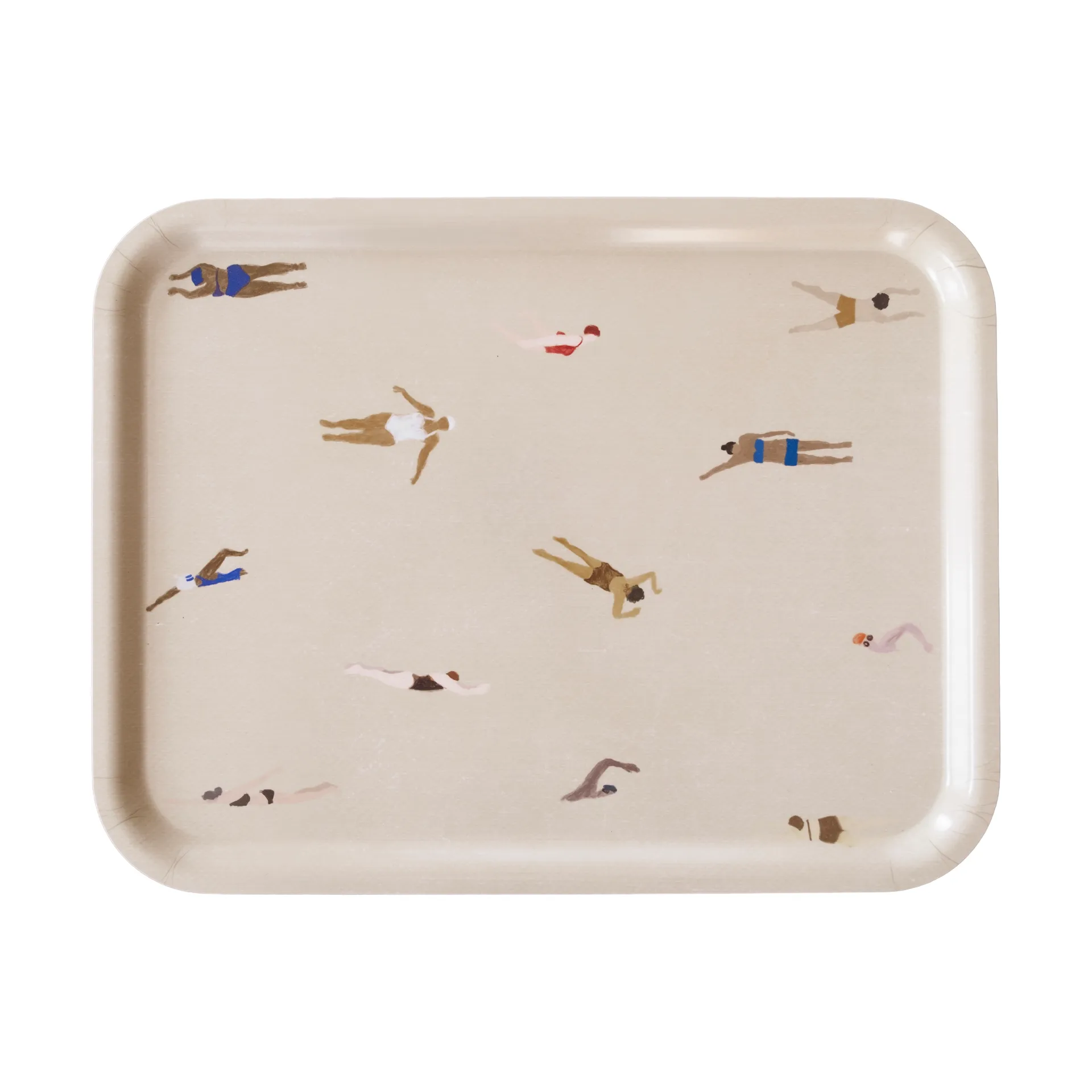 Swimmers tarjotin 33x43 cm, Beige Fine Little Day