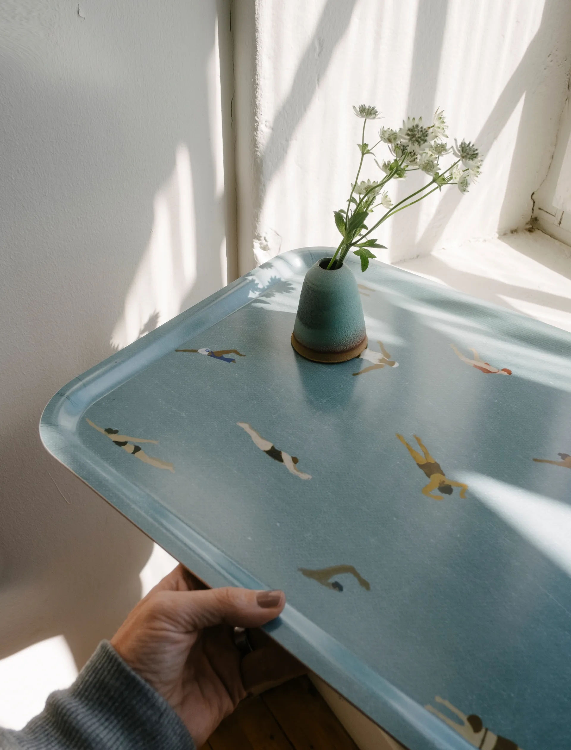 Swimmers tarjotin 33x43 cm, Beige Fine Little Day