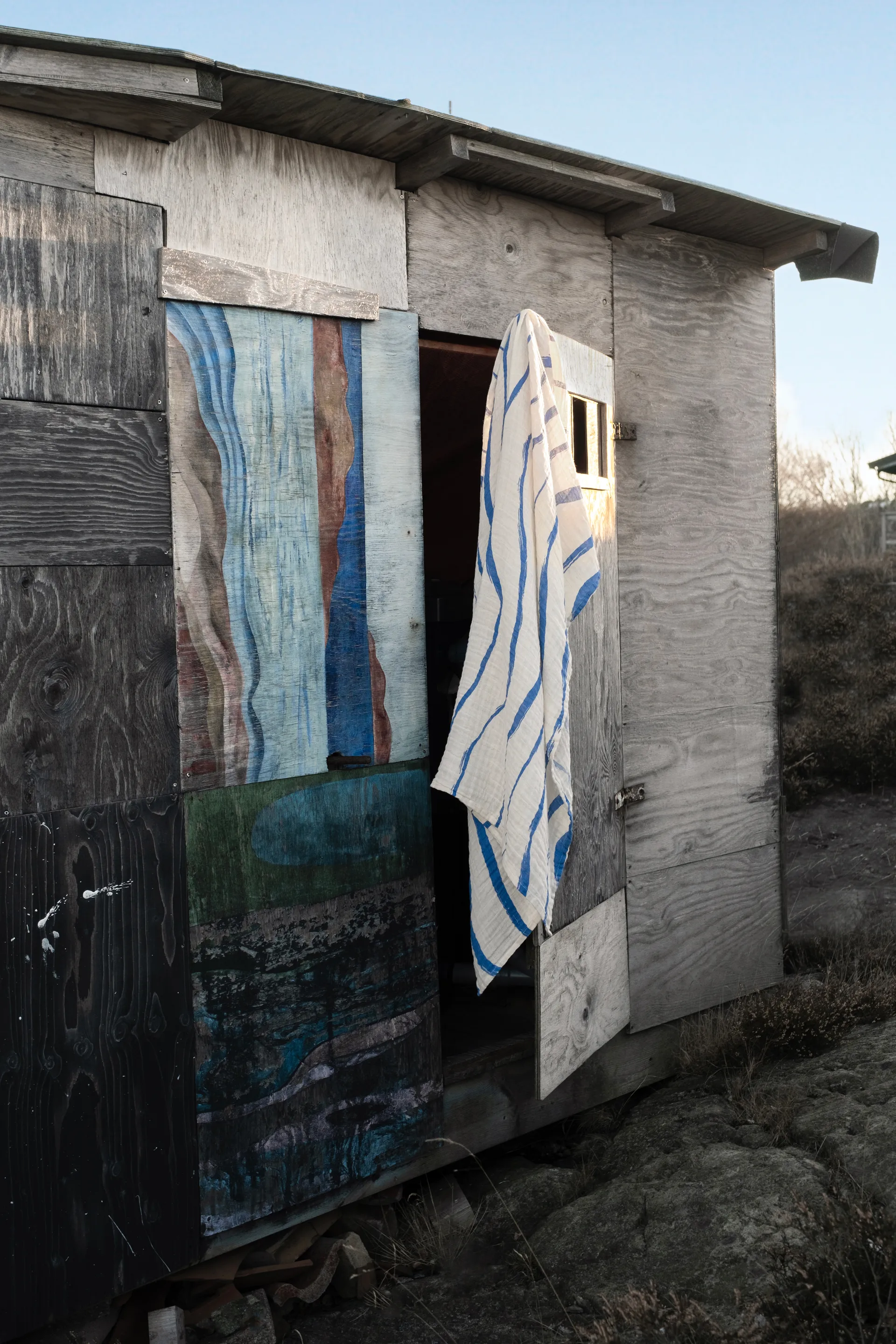 Våg musliiniviltti 120 x 120 cm, Blue Fine Little Day