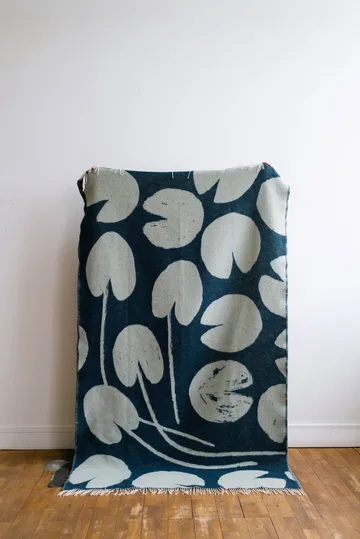 Water lilies viltti 130x220 cm - Vihreä - Fine Little Day