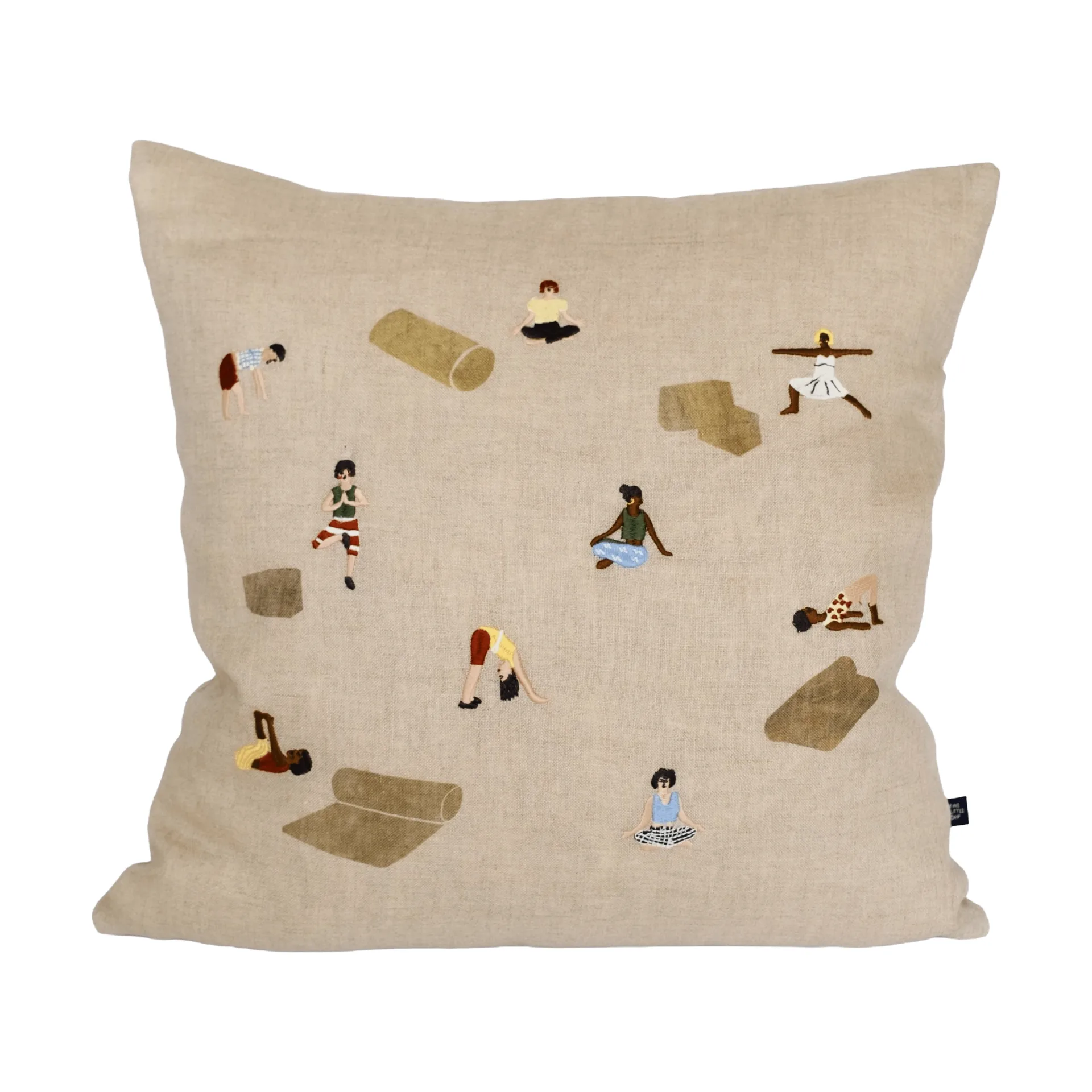 Fine Little Day Yoga tyynynpäällinen Luonnollinen, 45x45 cm