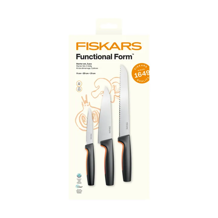 Functional Form aloitussetti - Ruostumatonta terästä, 3 osaa - Fiskars