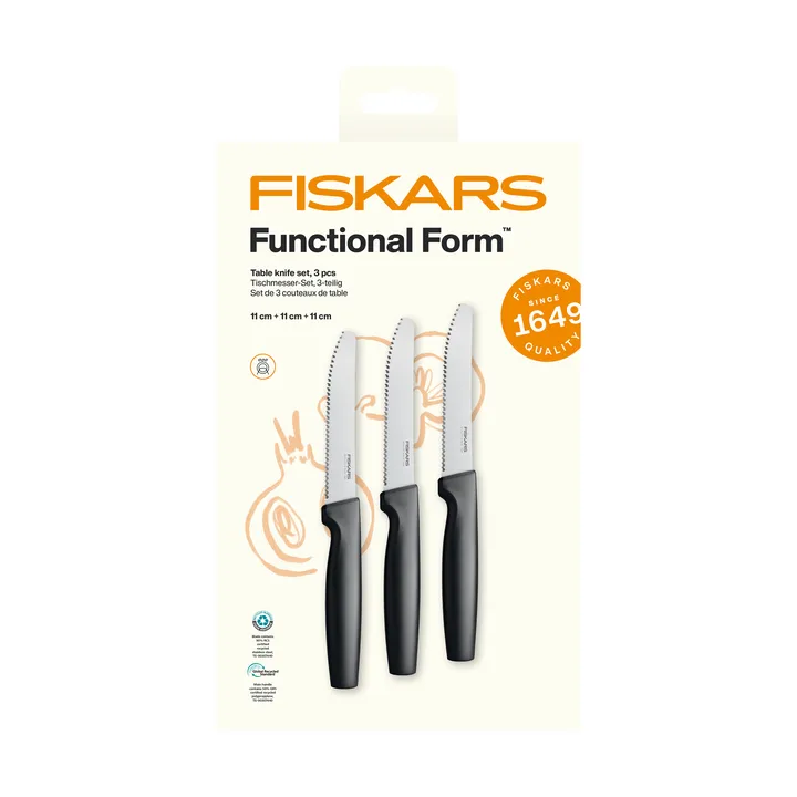 Functional Form pöytäveitset - Ruostumatonta terästä, 3-pack - Fiskars