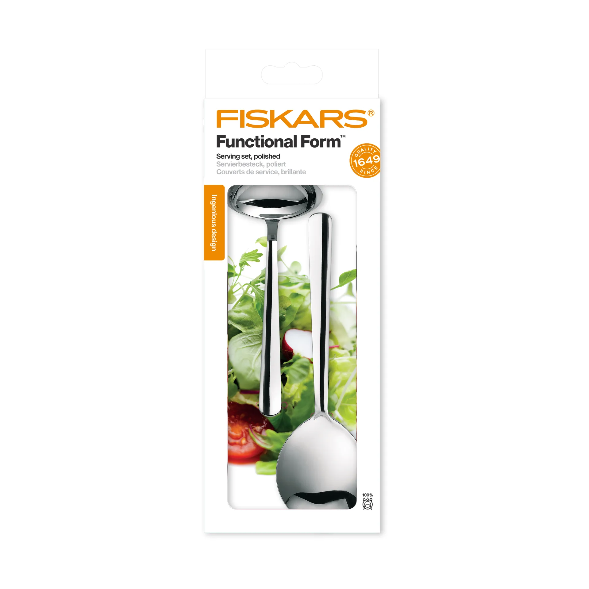 Functional Form tarjoiluaterimet 2 osaa, Blank Fiskars