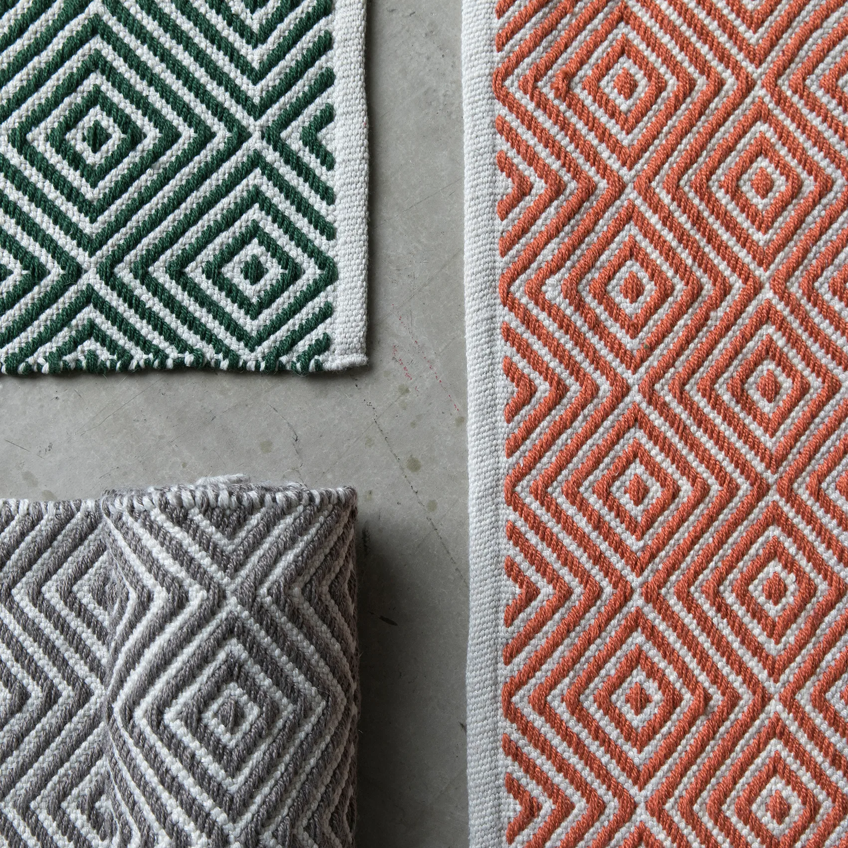 Diamond matto, 200 x 300 cm, Green Formgatan