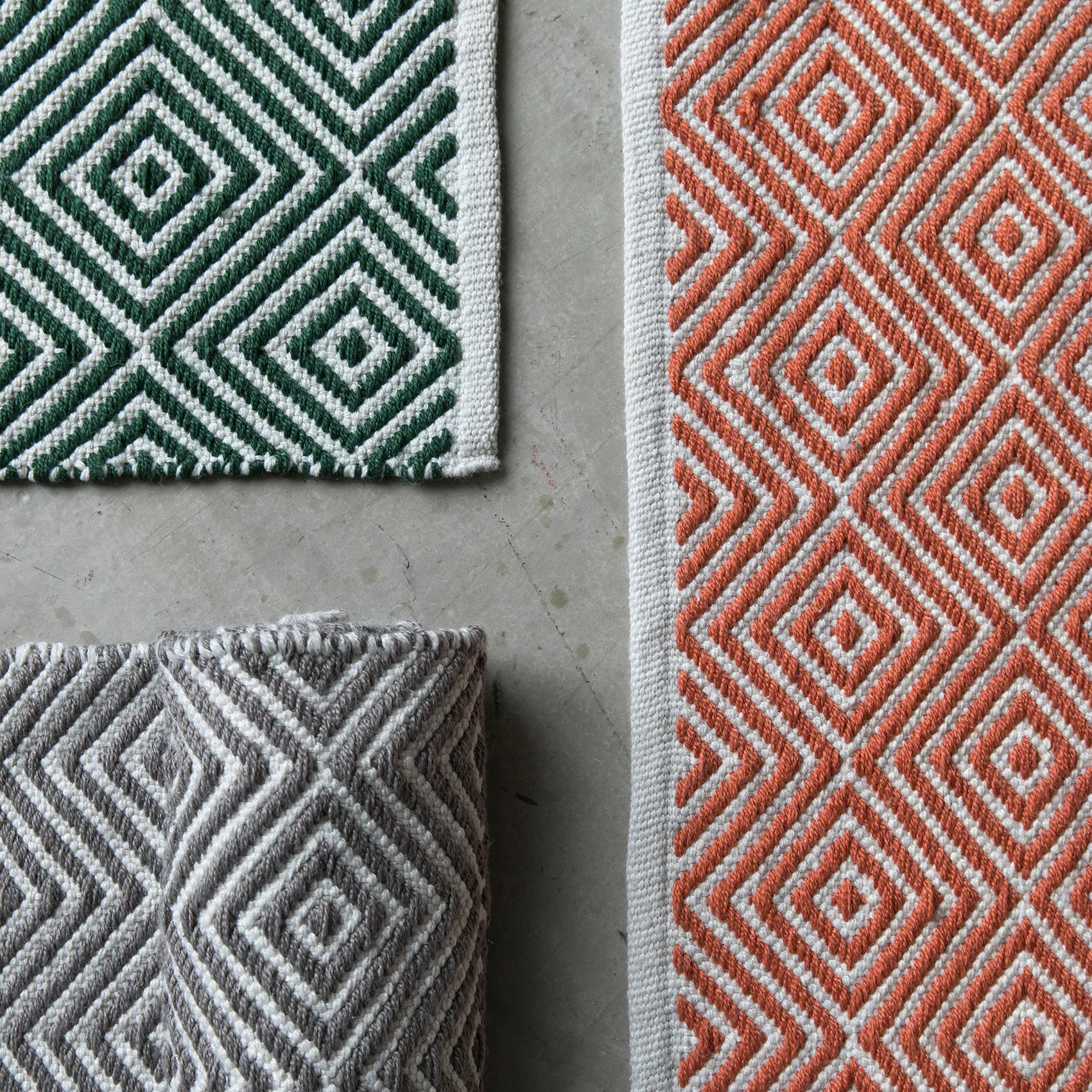 Diamond matto, 200 x 300 cm, Grey Formgatan