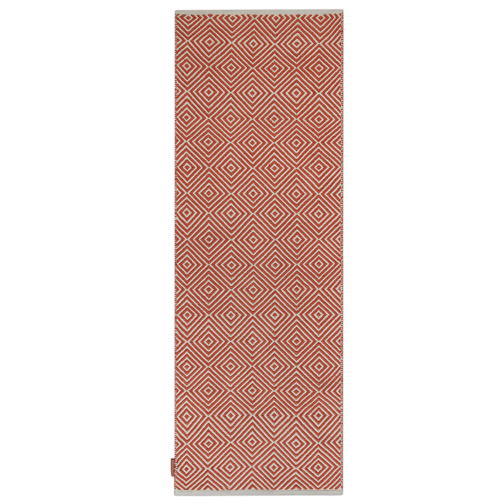 Diamond matto 70x200 cm, Burnt orange Formgatan