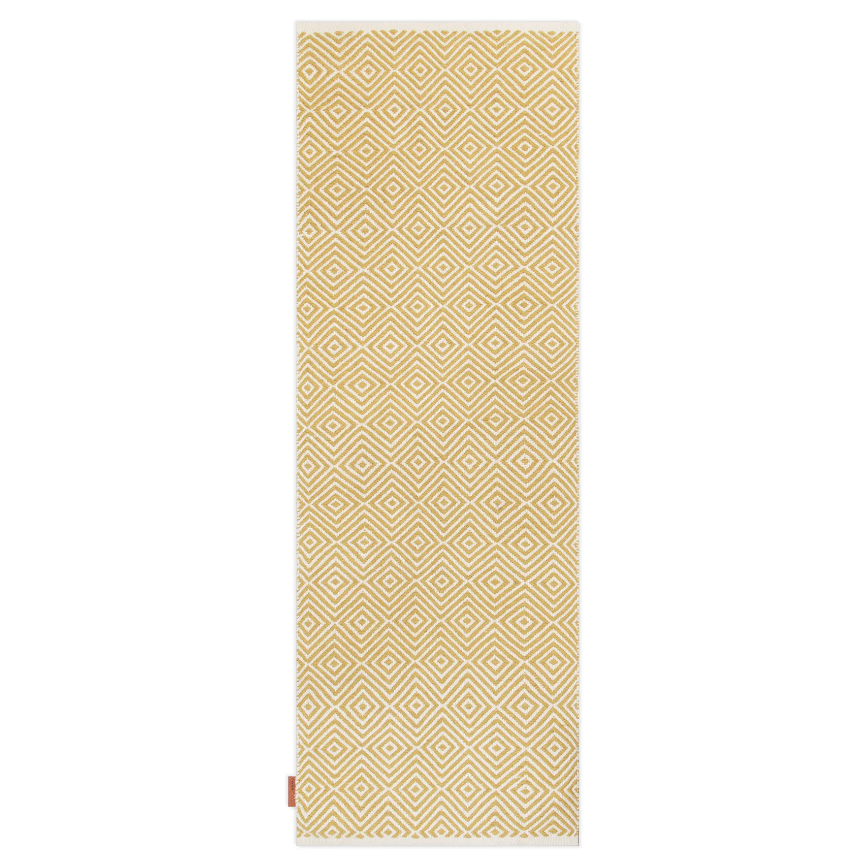 Diamond matto 70x200 cm, Yellow Formgatan