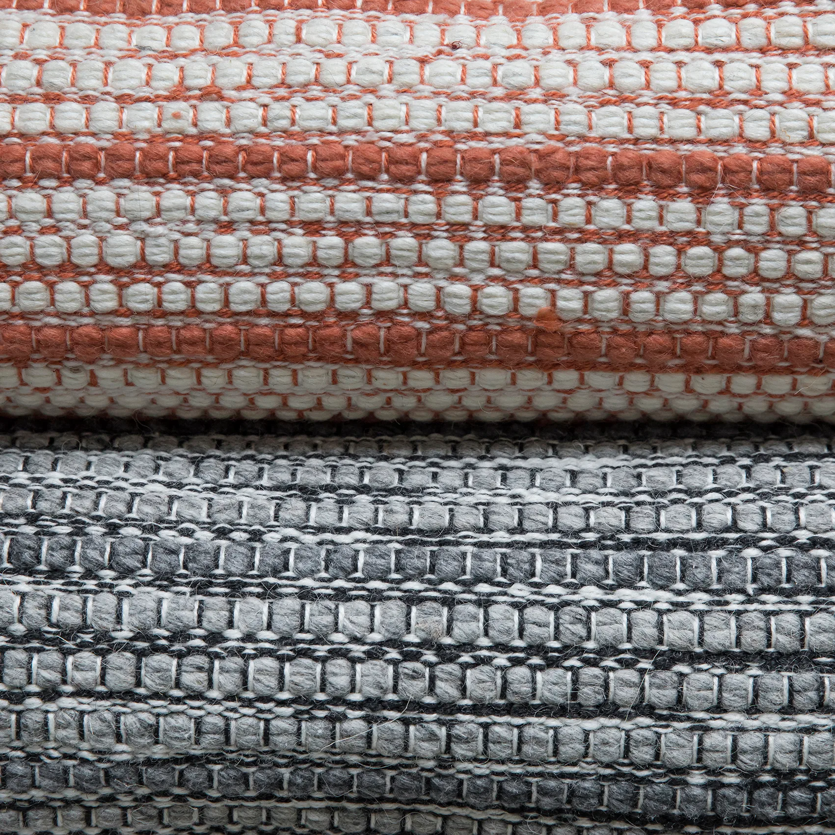 Stripe matto 140x200 cm, Burnt orange Formgatan