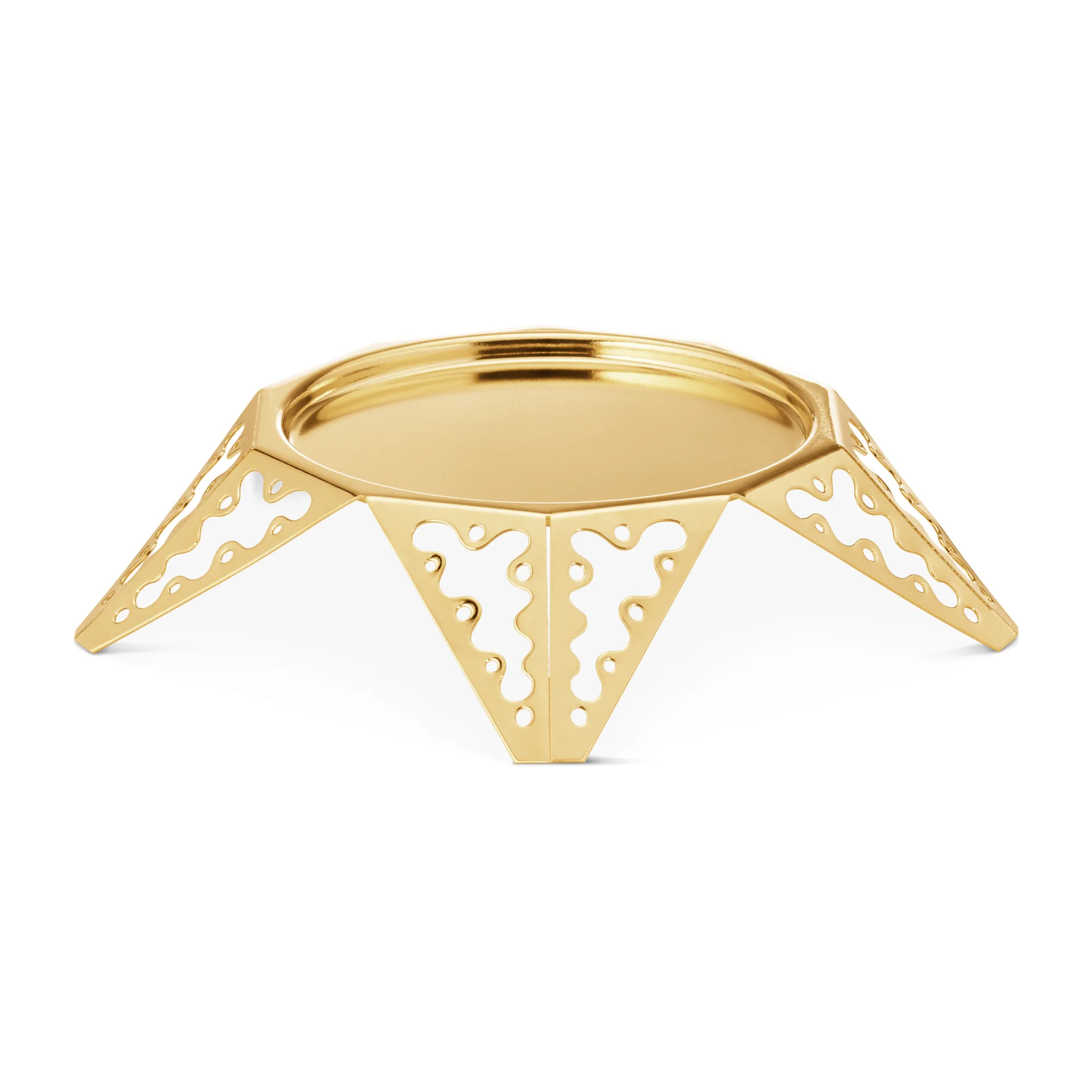 2022 vuoden kynttilänjalka sähkökynttilälle, kultapinnoitettu Georg Jensen