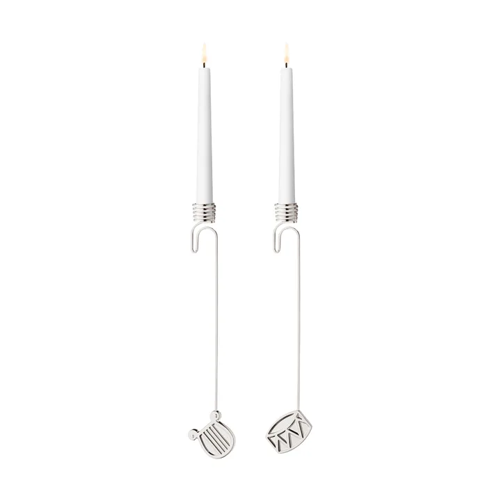 2026 vuoden kynttilänjalkasetti - Palladium - Georg Jensen