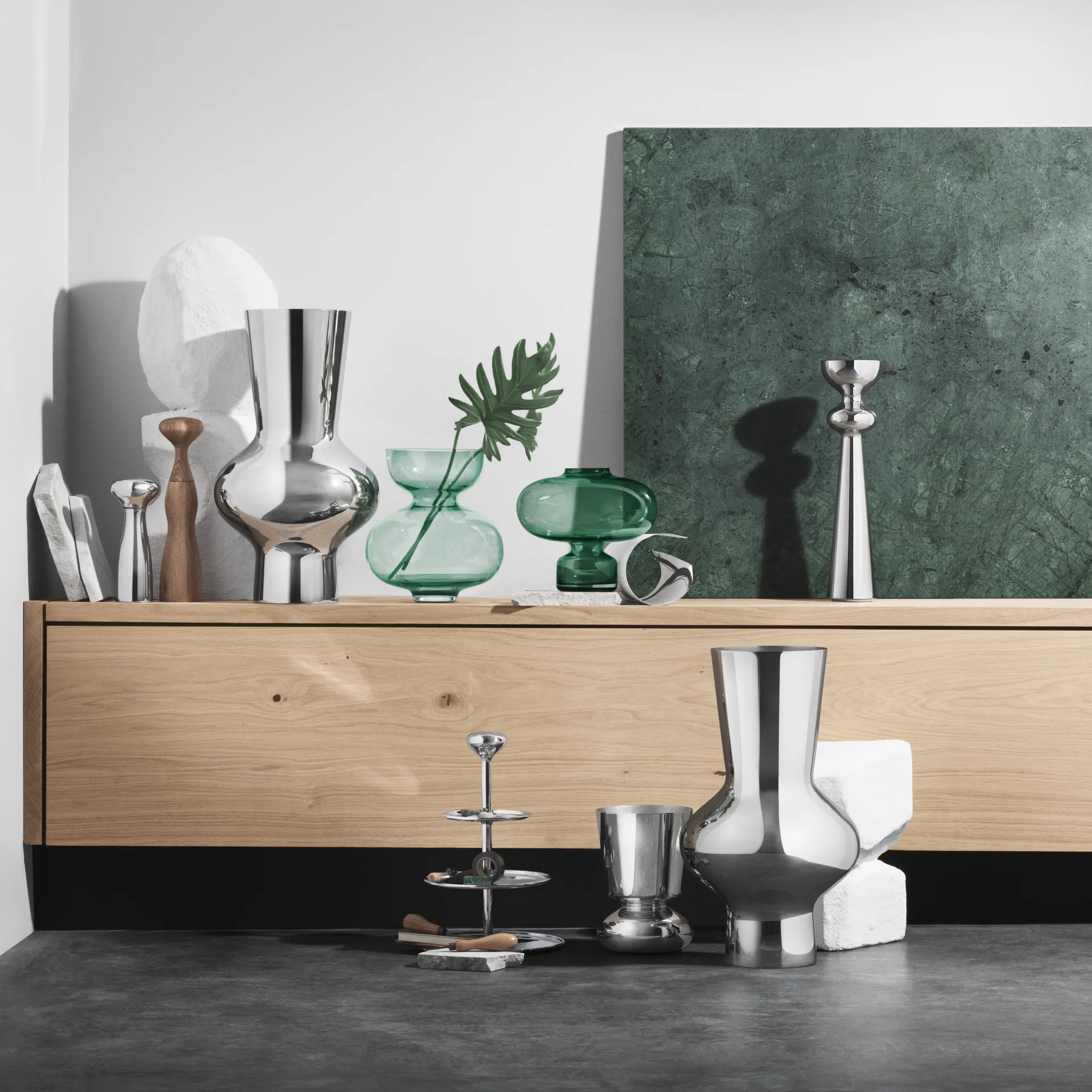 Alfredo maljakko ruostumaton teräs, iso, 47 cm Georg Jensen