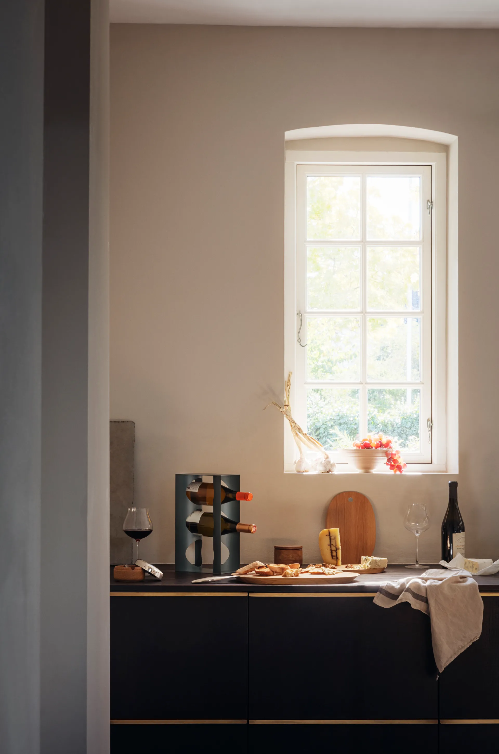 Alfredo viinipulloteline 3 pulloa 33,6 x 12 cm, Black Georg Jensen