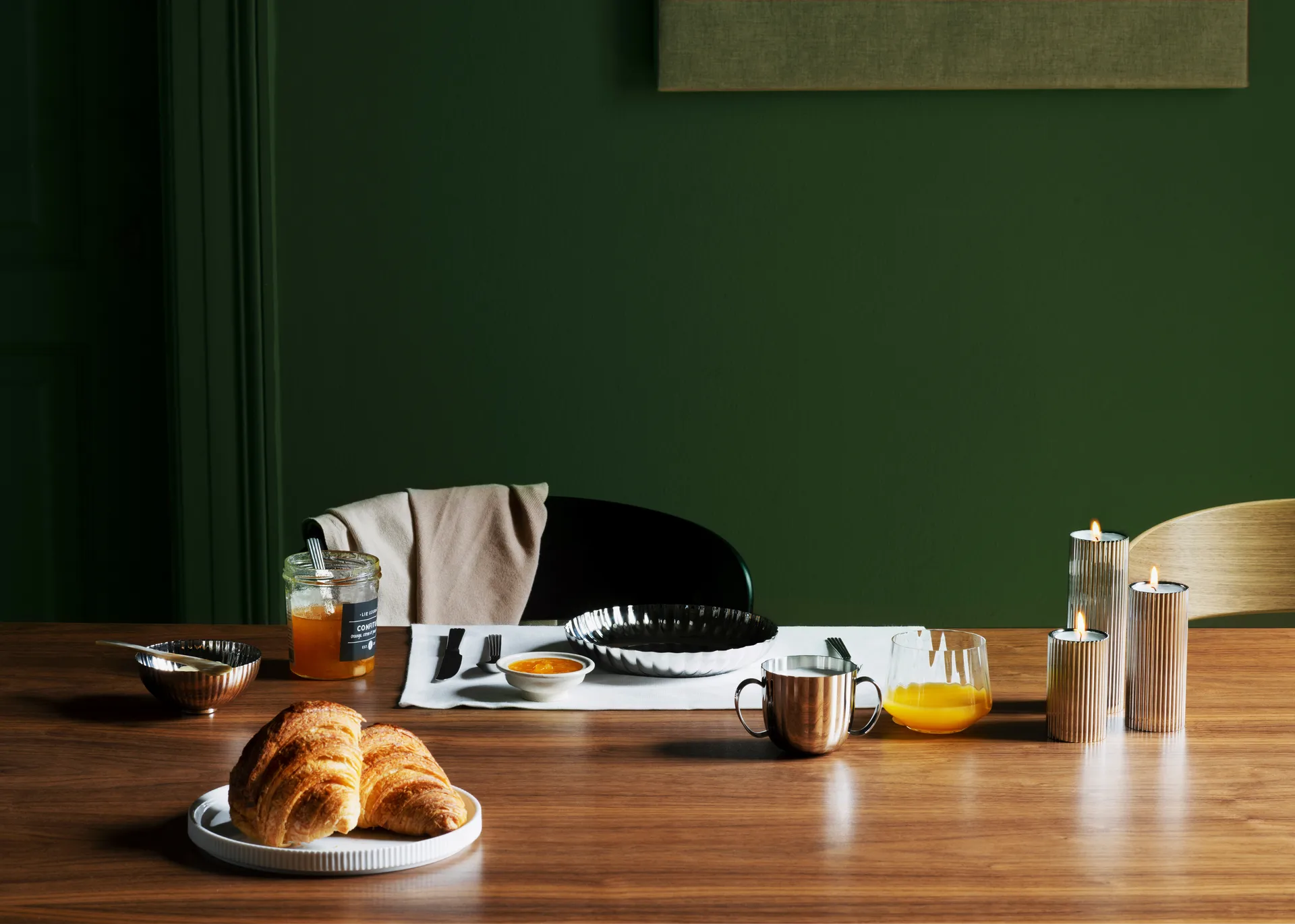 Bernadotte kynttilänjalka 8 cm, Ruostumaton teräs Georg Jensen