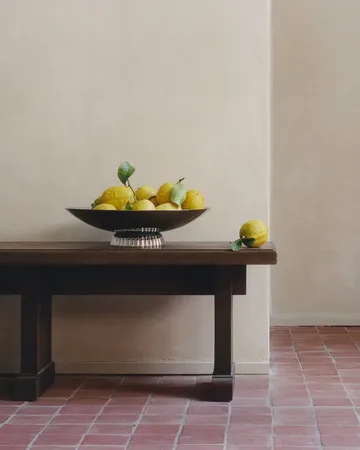 Bernadotte matala tarjoiluvati - Ruostumaton teräs, pöytäkoroke. Ø40 cm - Georg Jensen