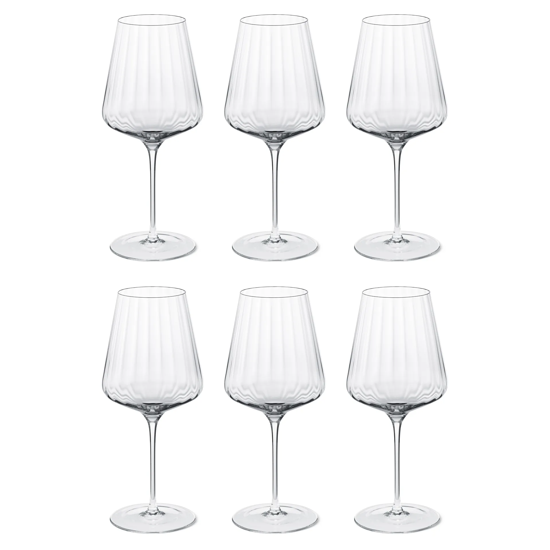 Bernadotte punaviinilasi, 6-pakkaus, Kristalli Georg Jensen