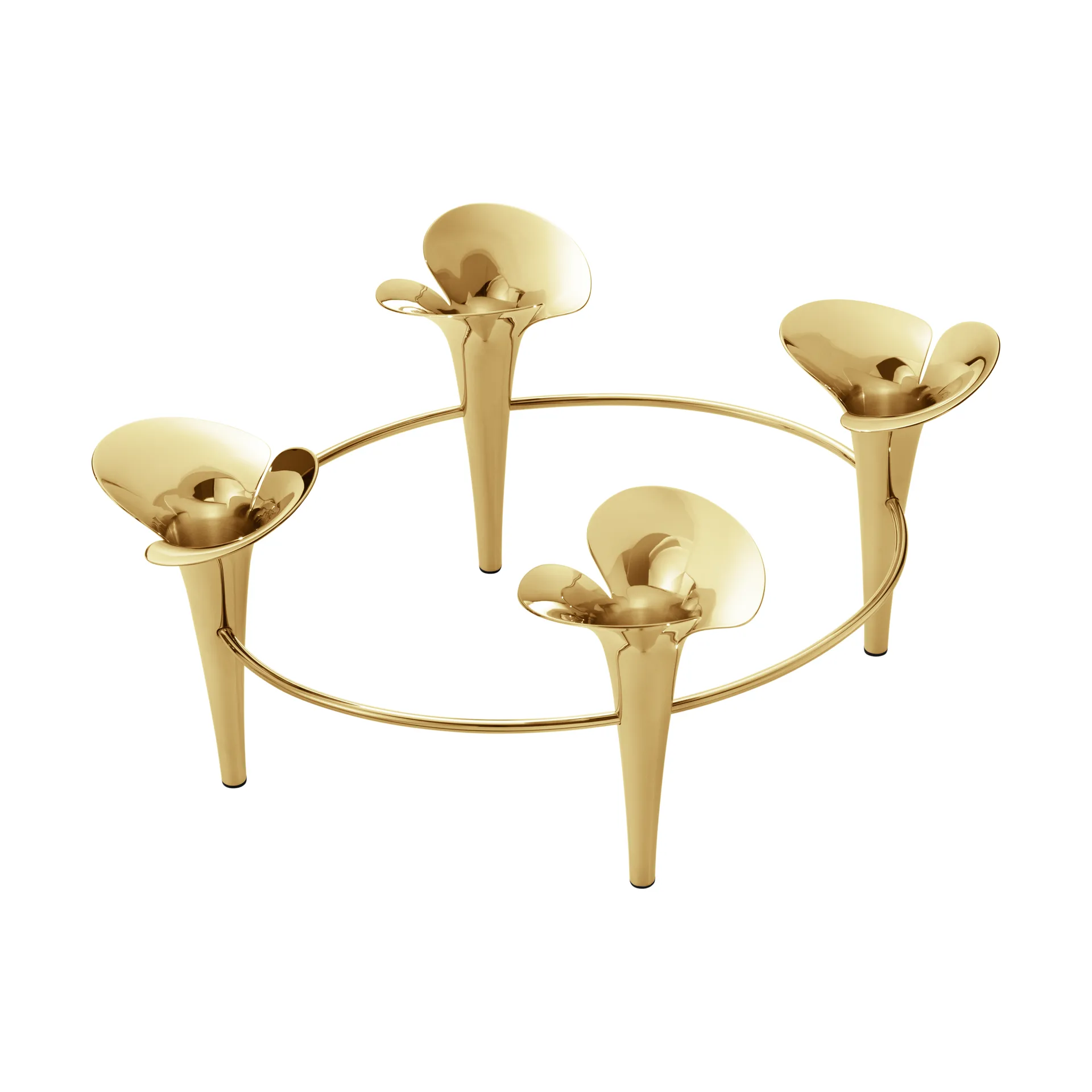 Bloom kynttilänjalka Ø28 cm, Kulta Georg Jensen