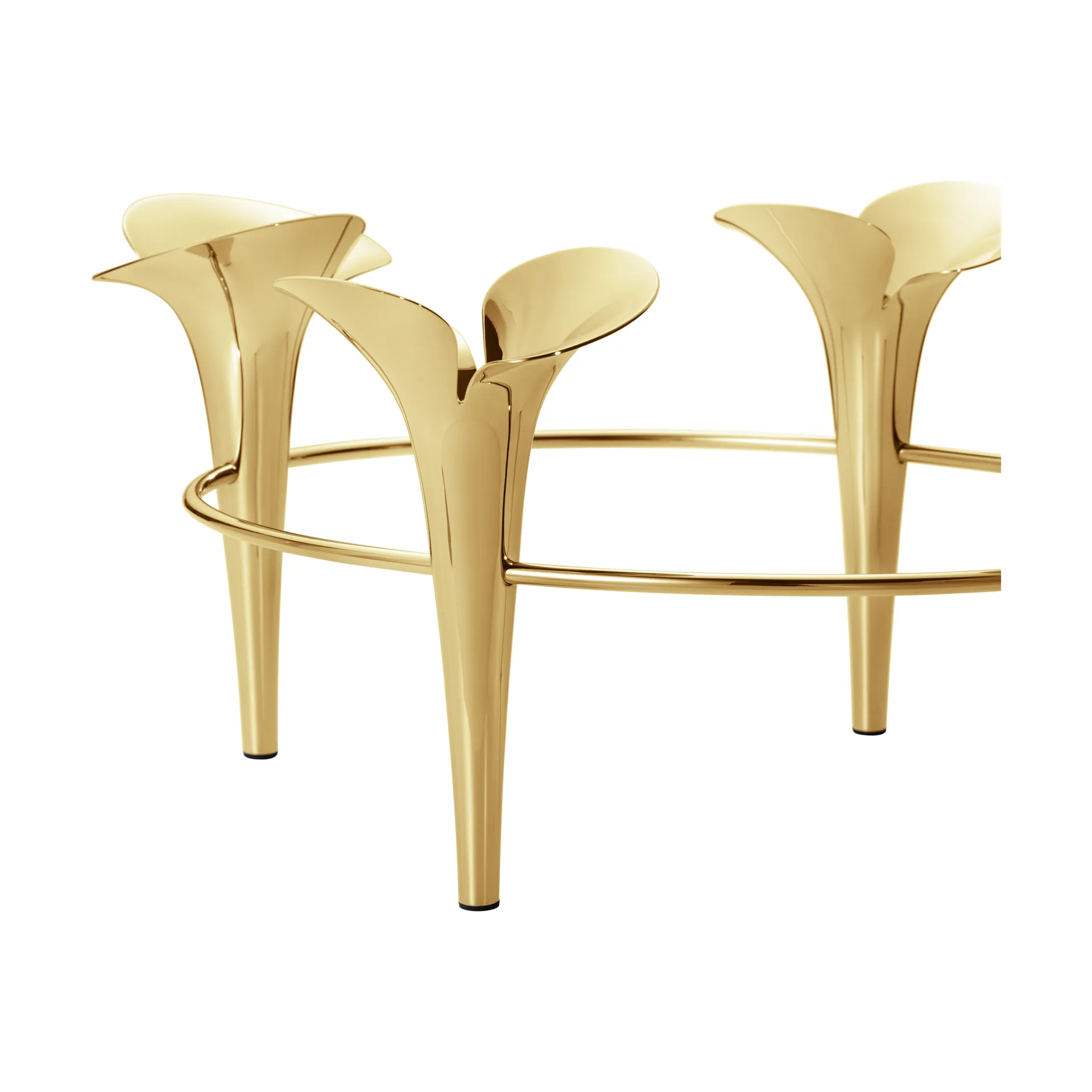 Bloom kynttilänjalka Ø28 cm, Kulta Georg Jensen