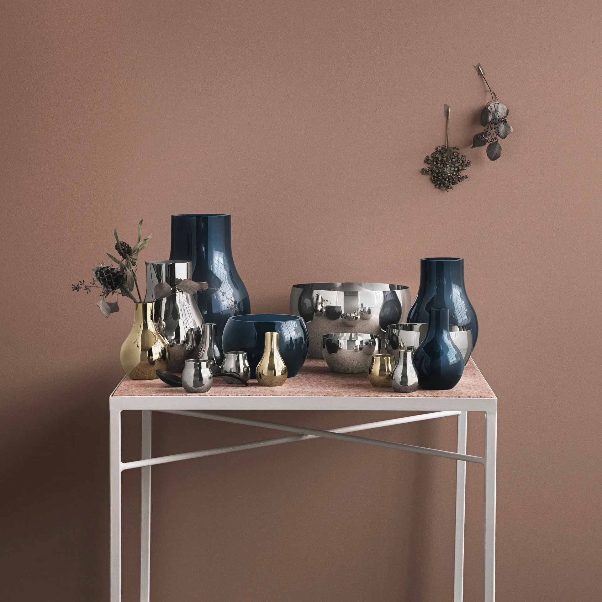 Cafu maljakko ruostumaton teräs, pieni, 21,6 cm Georg Jensen