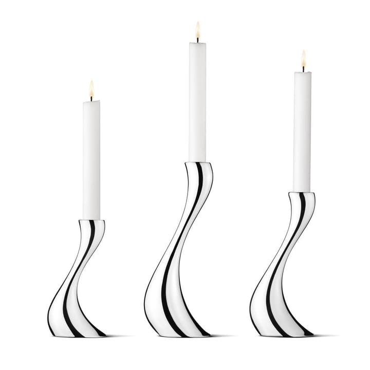 Cobra kynttilänjalka 3 kpl - ruostumaton teräs - Georg Jensen