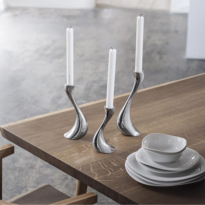 Cobra kynttilänjalka 3 kpl, ruostumaton teräs Georg Jensen
