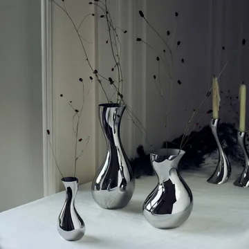 Cobra maljakko - Ruostumaton teräs, medium - Georg Jensen