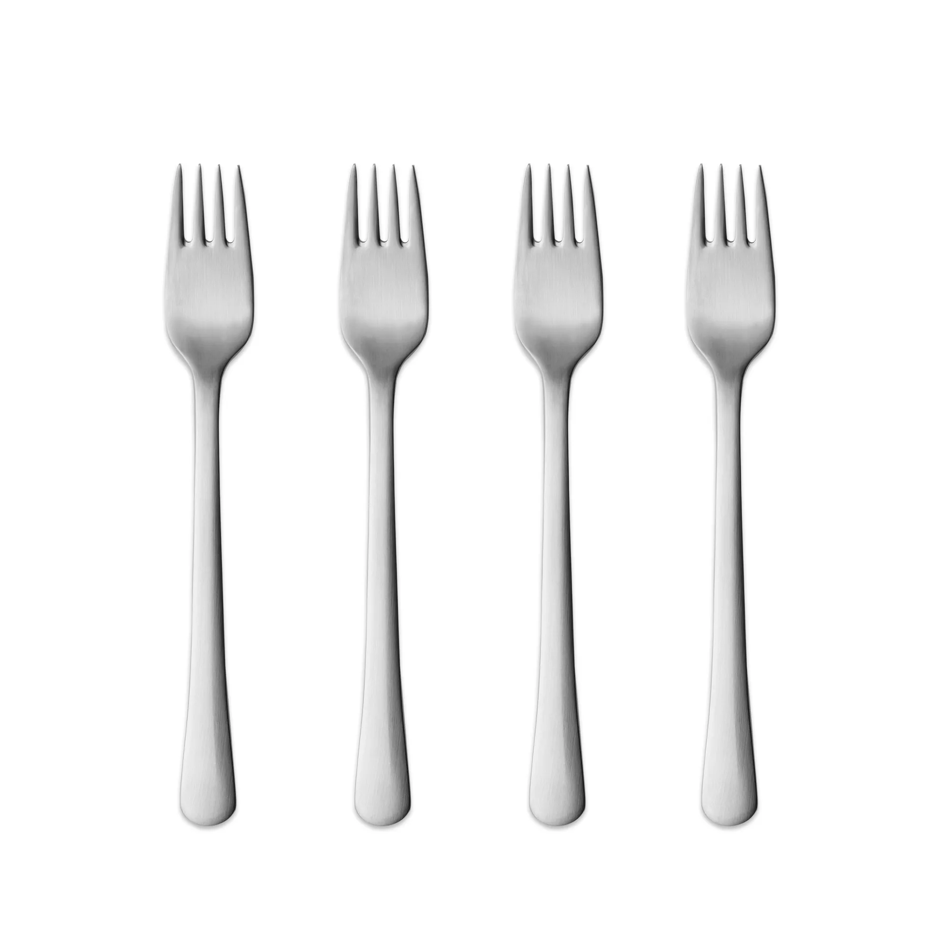 Copenhagen mattapintainen kakkuhaarukka, 4-pakkaus Georg Jensen