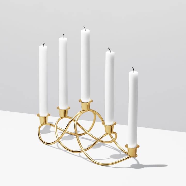 Harmony kynttilänjalka, kullattu Georg Jensen