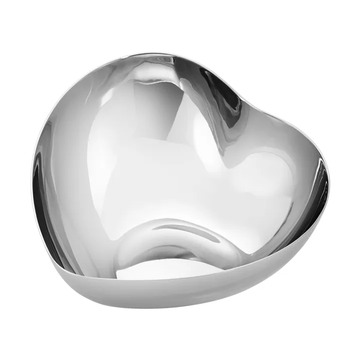 Heart tarjotin - Silver, pieni - Georg Jensen