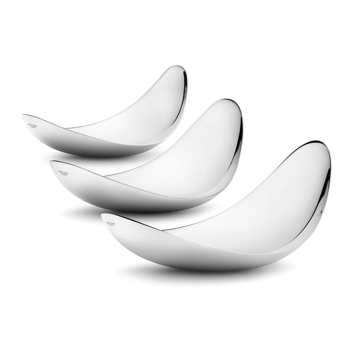 Leaf tarjoilulautanen setti, 3-pakkaus Georg Jensen