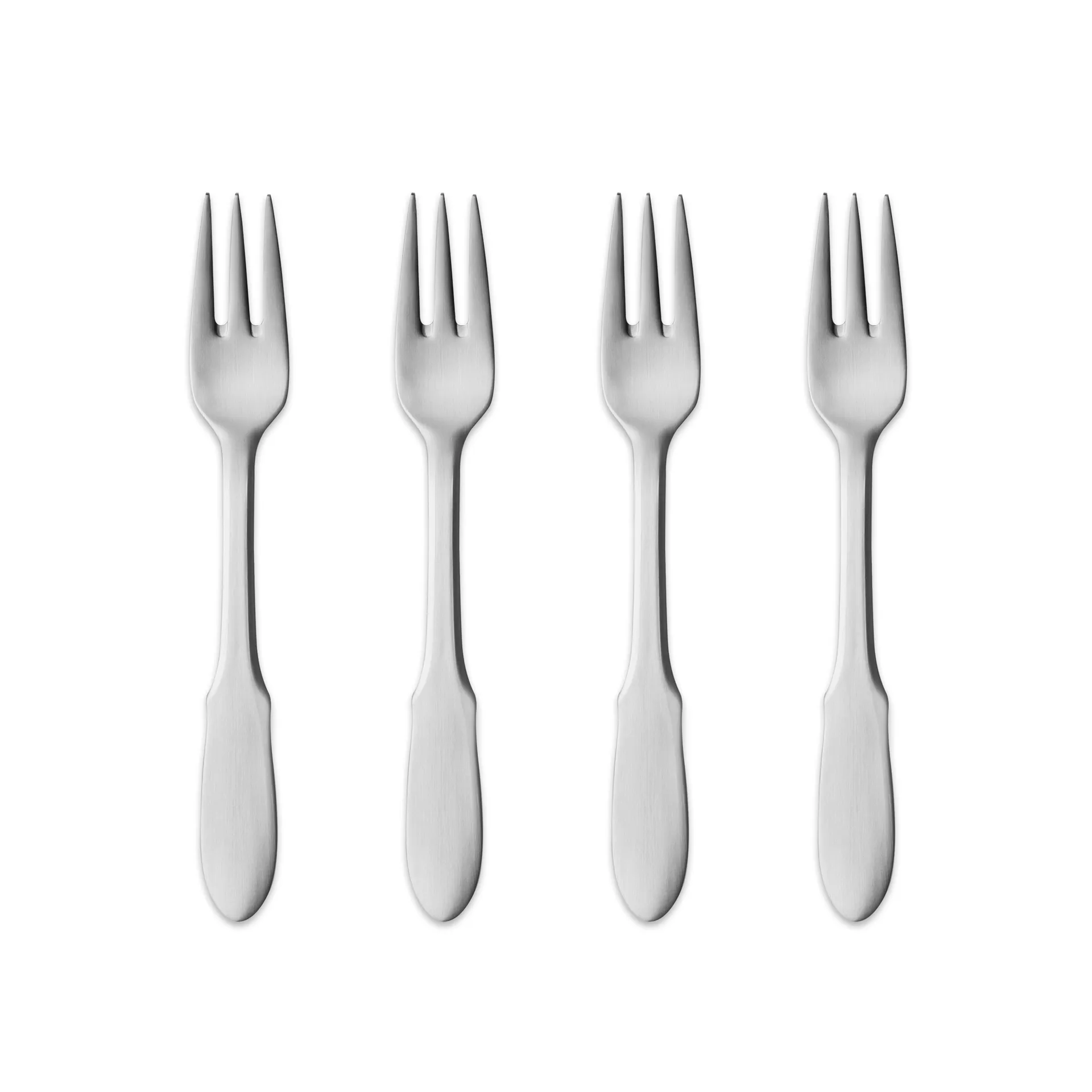 Mitra matta kakkuhaarukka, 4-pakkaus Georg Jensen