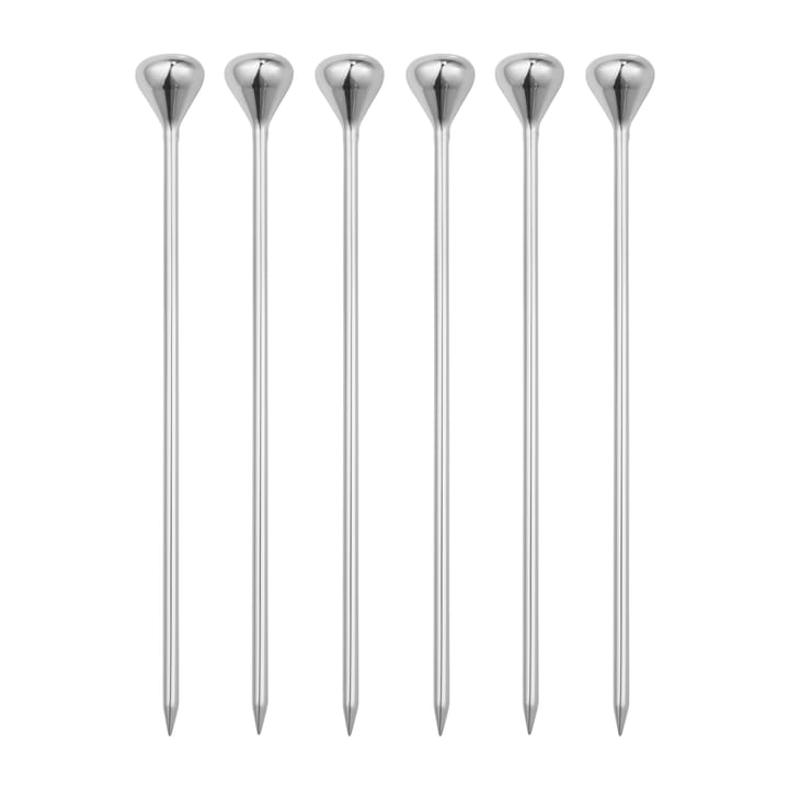 Sky cocktailtikut 6-pack - Ruostumaton teräs - Georg Jensen