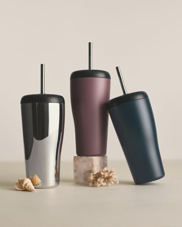 Sky termosmuki pillillä 40 cl - Vaaleanpunainen - Georg Jensen