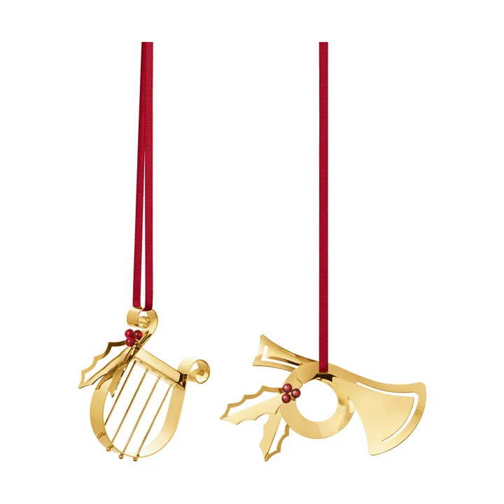 vuoden 2026 joulukoristesetti - kulta - Georg Jensen