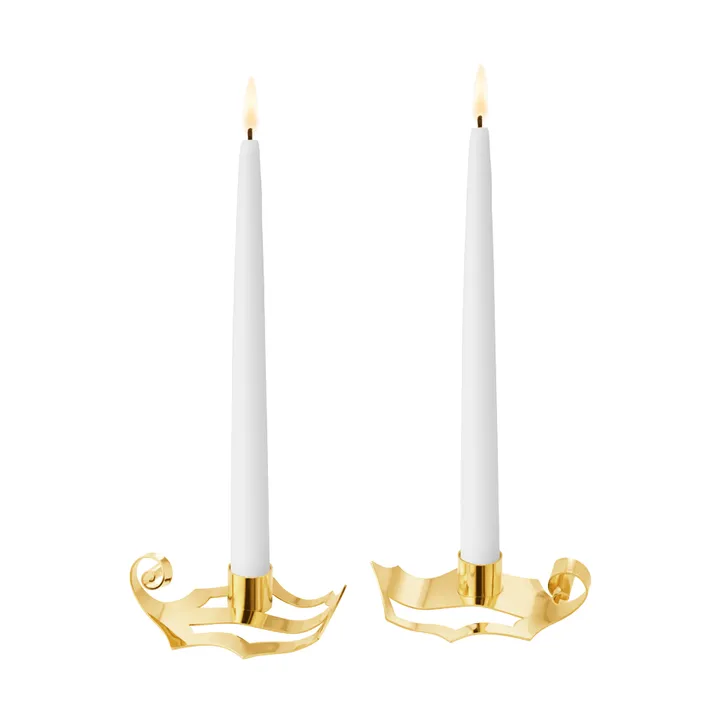 vuoden 2026 kynttilänjalat - Kulta, 2 osaa - Georg Jensen