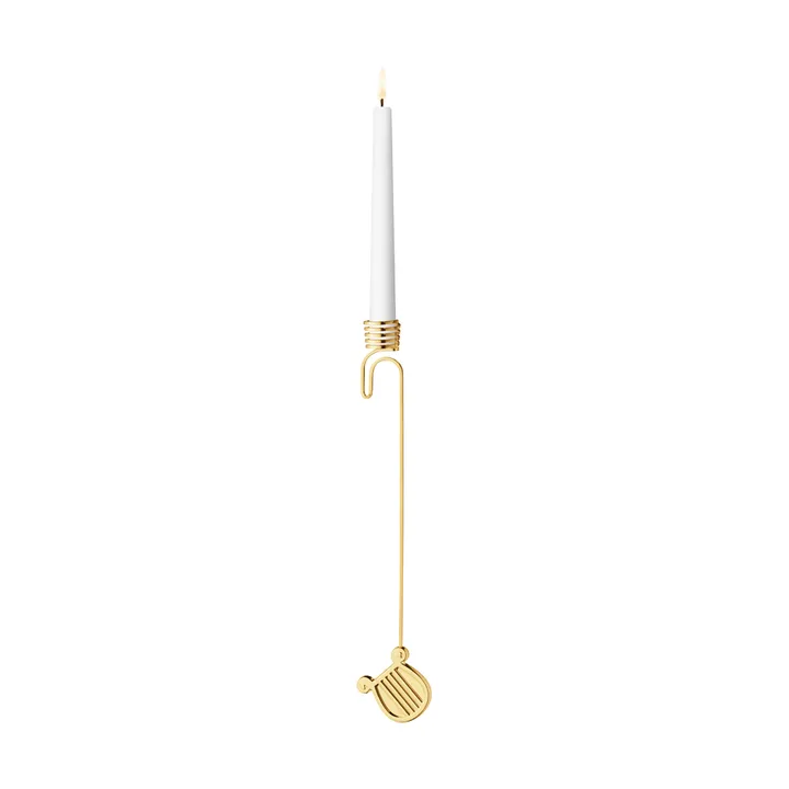 vuoden 2026 kynttilänjalka - Harpa, kulta - Georg Jensen