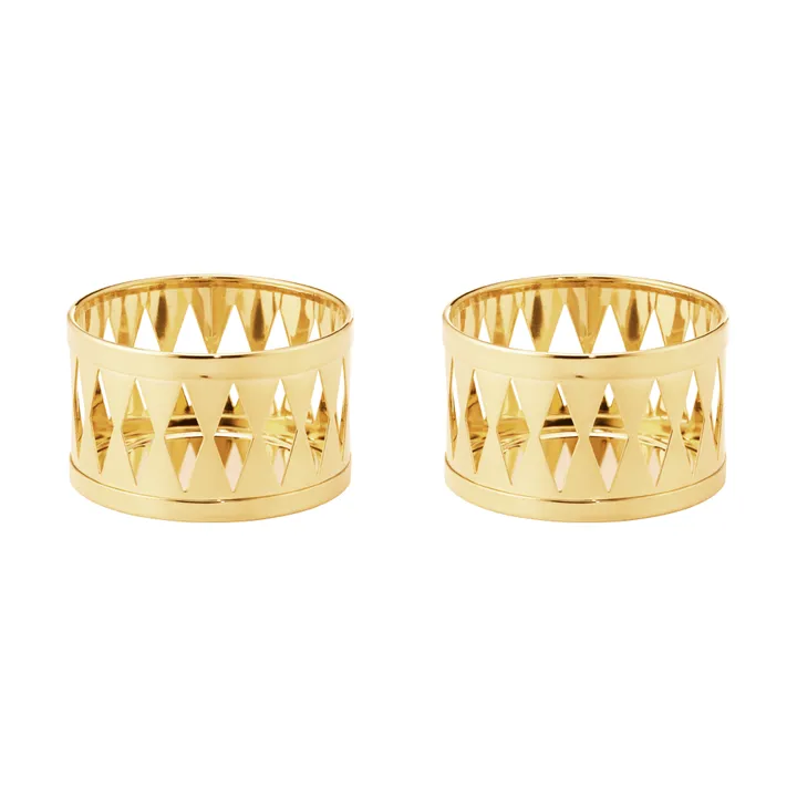 vuoden 2026 tuikkukynttilänjalka - Kulta, 2-pack - Georg Jensen