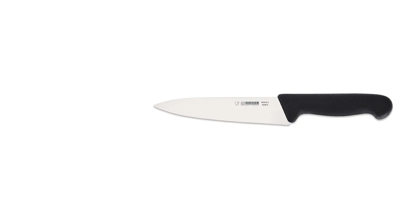 Geisser kokkiveitsi-yleisveitsi 16 cm, Musta Giesser