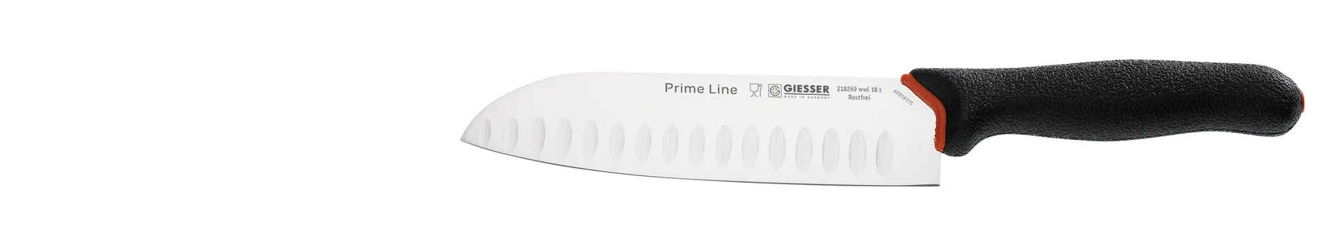 Santoku PrimeLine kokkiveitsi 18 cm, Musta Giesser