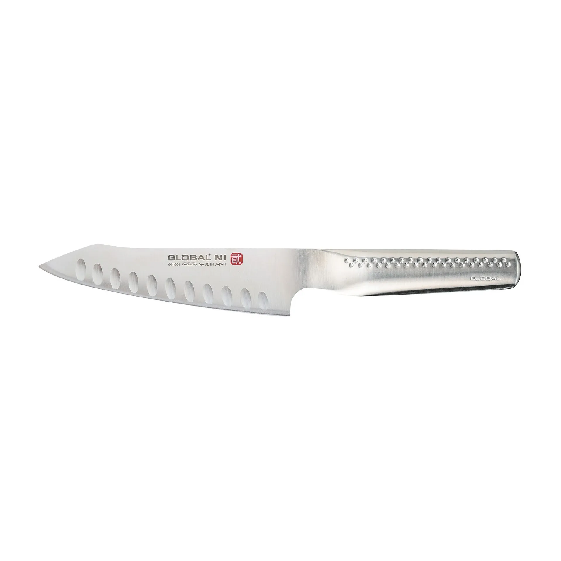 Global NI GN-001 Kokkiveitsi Oriental oliivihiottu, ruostumaton teräs, 16 cm Global
