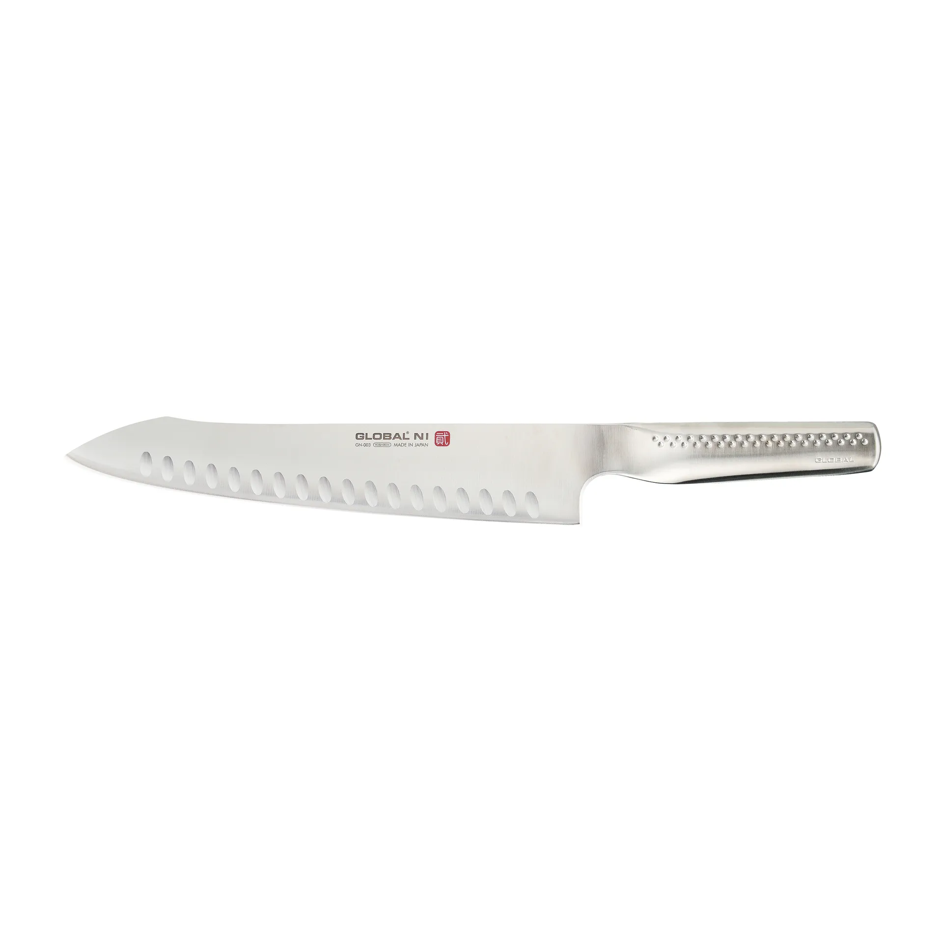 Global NI GN-003 Kokkiveitsi Oriental oliivihiottu, ruostumaton teräs, 26 cm Global