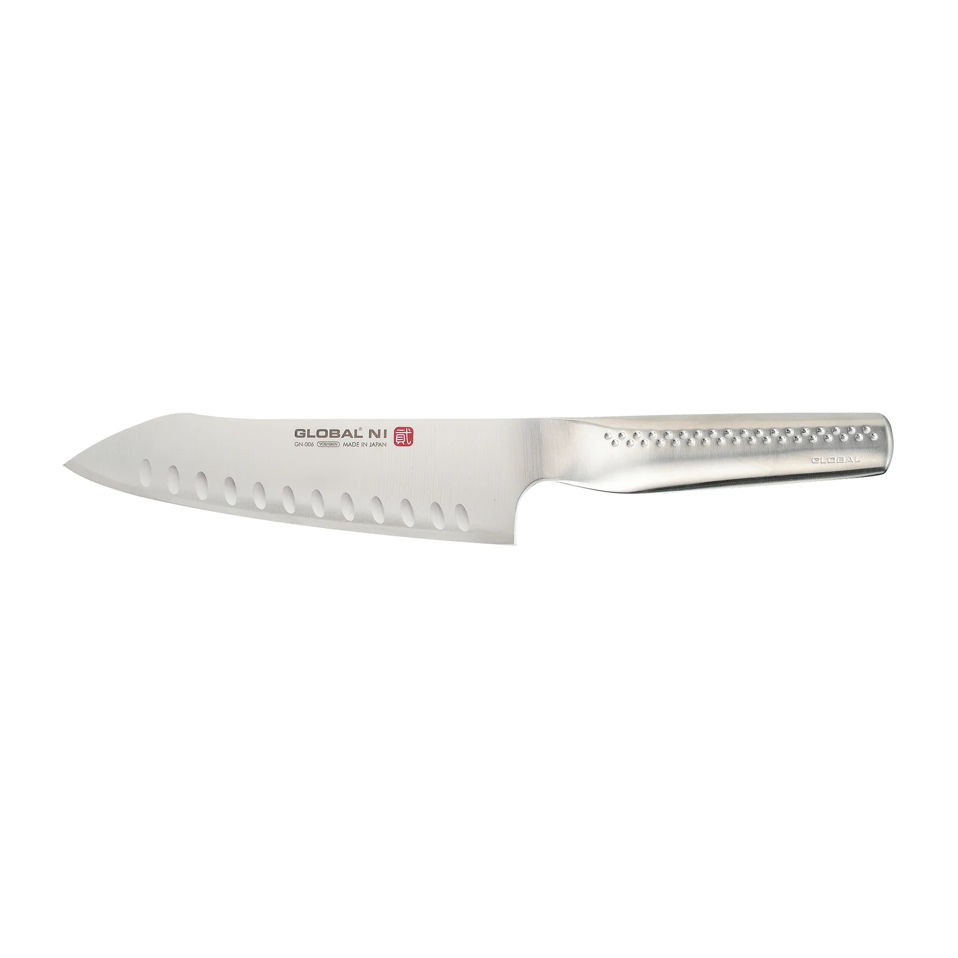 Global NI GN-006 Vihannesveitsi Oriental oliivihiottu, Ruostumaton teräs, 18 cm Global