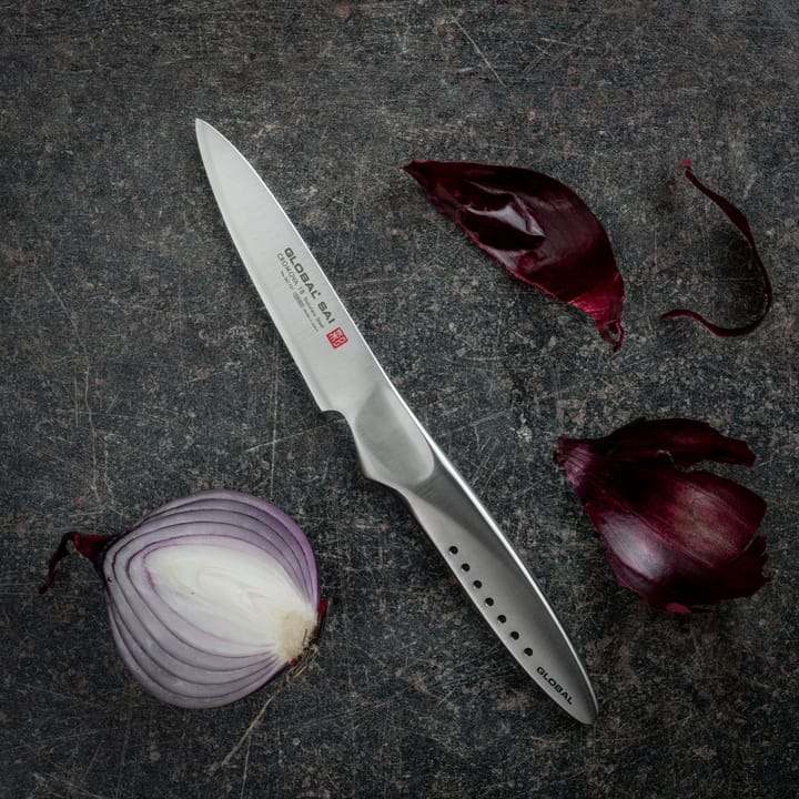 Global SAI-F01 Kuorimaveitsi täysin taottu, teräs 9 cm, Ruostumaton teräs Global