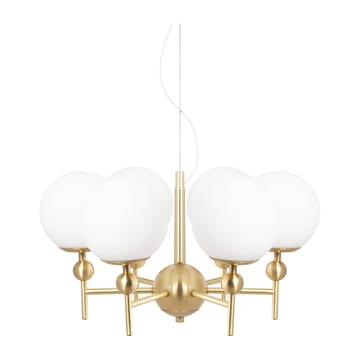 Astrid riippuvalaisin Ø 50 cm - Harjattu messinki-valkoinen - Globen Lighting