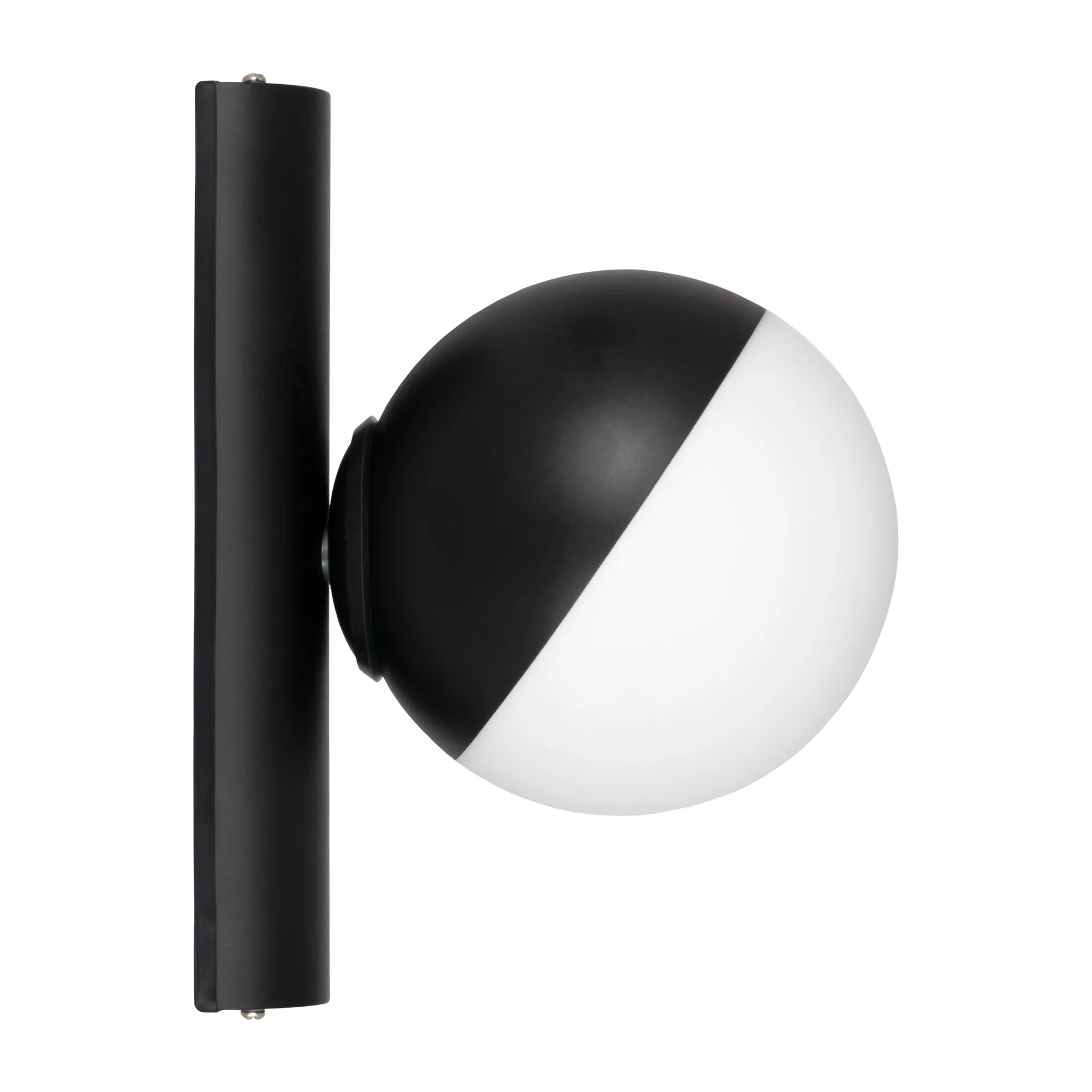 Contur seinävalaisin Ø 15 cm, Musta-valkoinen Globen Lighting