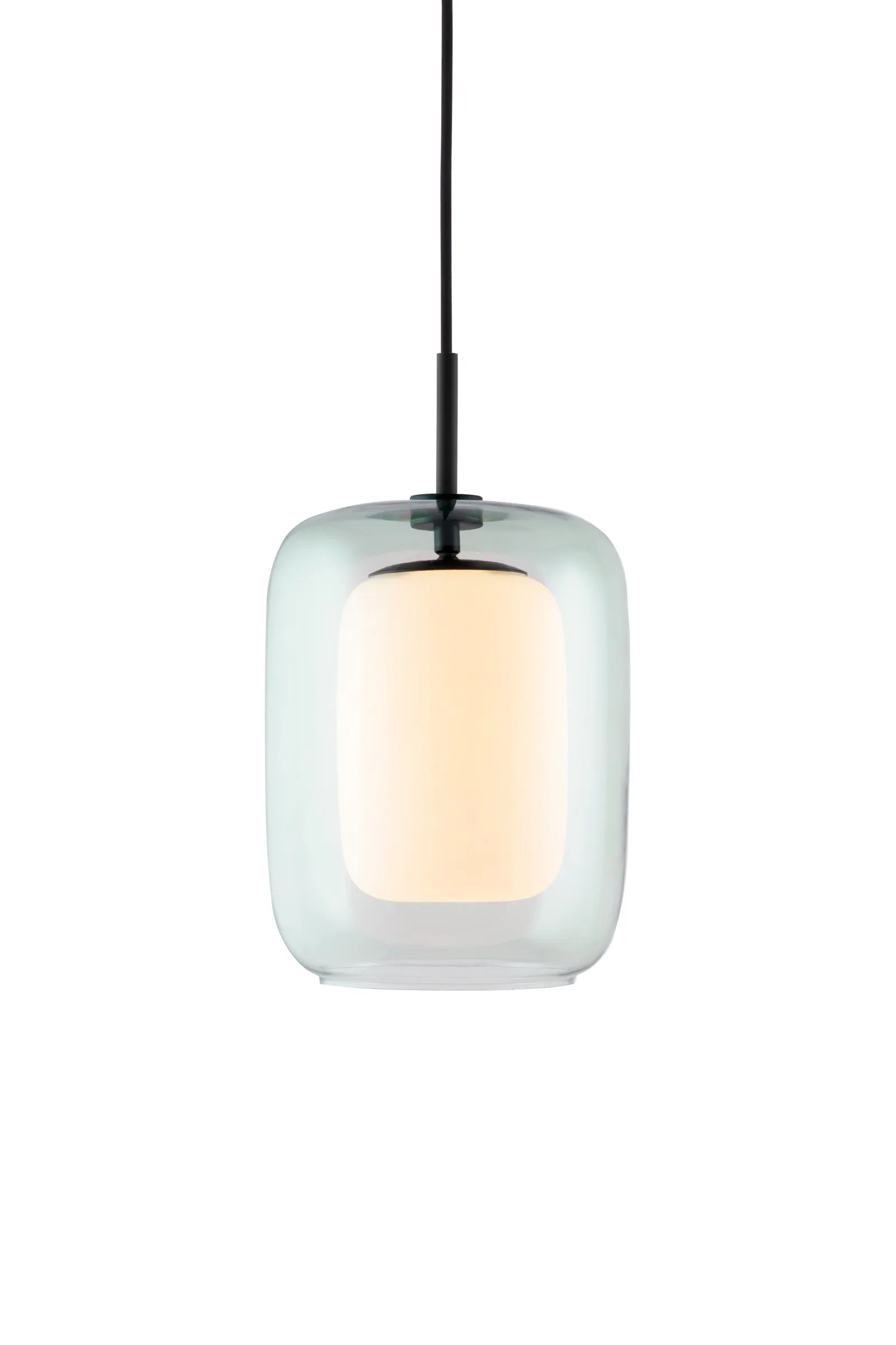 Cuboza riippuvalaisin Ø 20 cm, Vihreä-valkoinen Globen Lighting